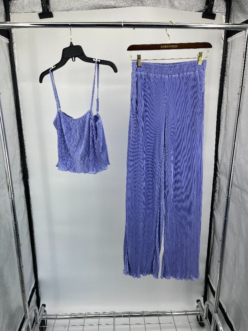 Women's set- mimosa by Lala purple cropped tank top and pants